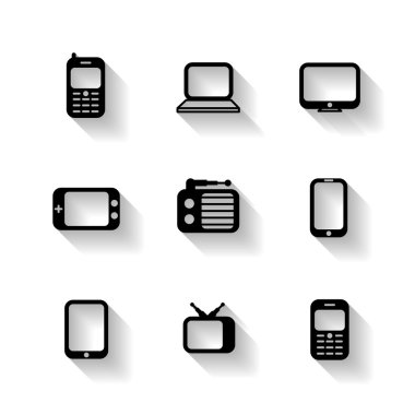 düz simgeleri tasarım