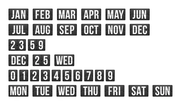 Countdown čas a datum, kalendář vysvědčení — Stock fotografie
