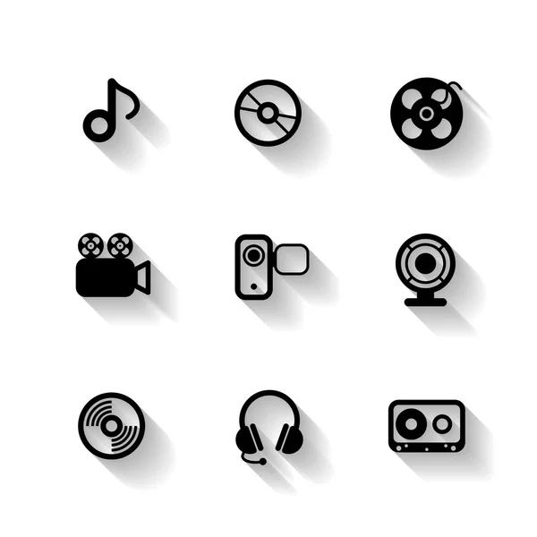 Ploché ikony designu — Stock fotografie