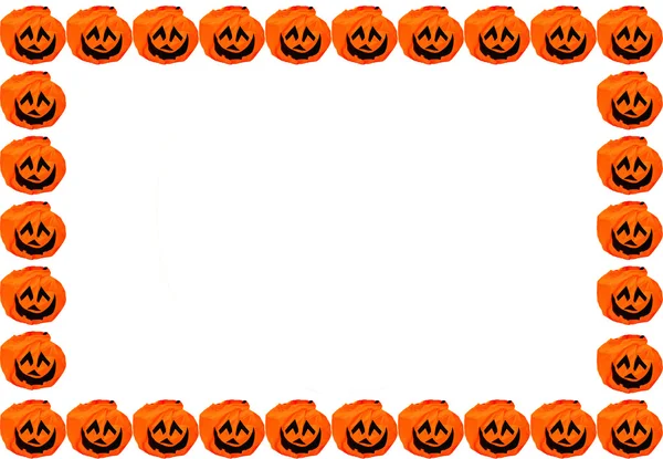 Orange pumpkin Halloween background — Stock Photo, Image