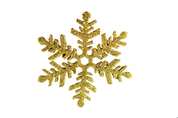 Golden snowflake — Stock Photo, Image