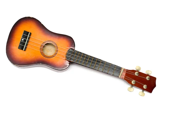 Ukulele su sfondo bianco — Foto Stock