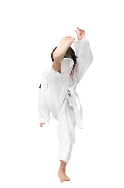 Pequeño tae kwon do boy martial art —  Fotos de Stock