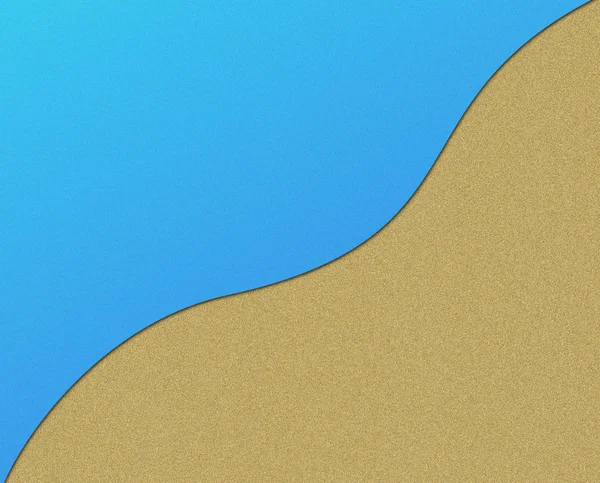 沙滩背景。沙质地细致与心的形状 — 图库照片