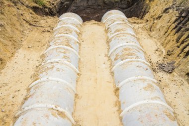 Beton drenaj borusu Tayland inşaat sitesinde