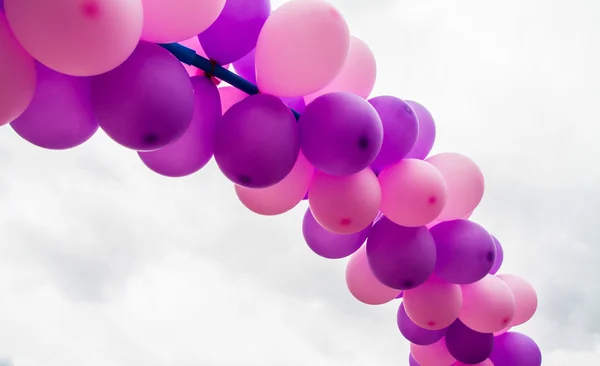 Group of floating balloons — Stock Photo, Image