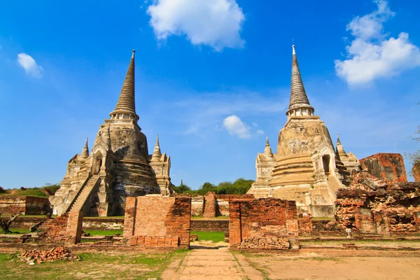 Pagode no Templo Wat Phra Sri Sanphet, Ayutthaya, Tailândia — Fotografia de Stock