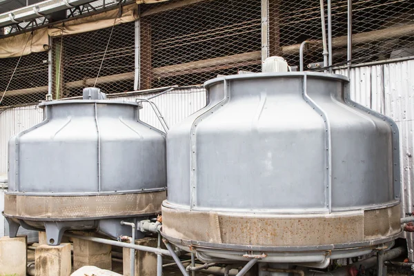 Old cooling unit of small factory — Stock Photo, Image