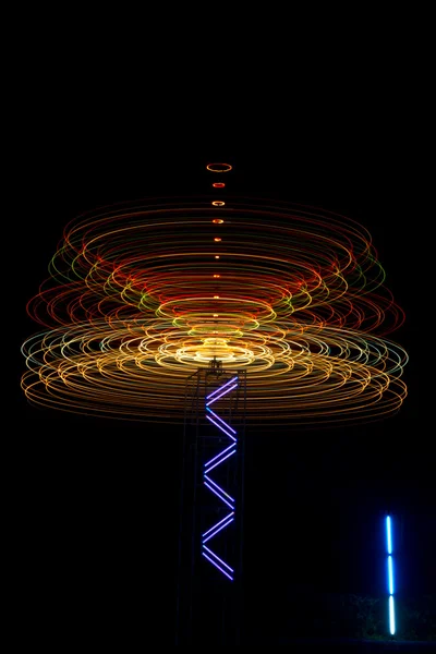 Long exposure of revolve light — Stock Photo, Image