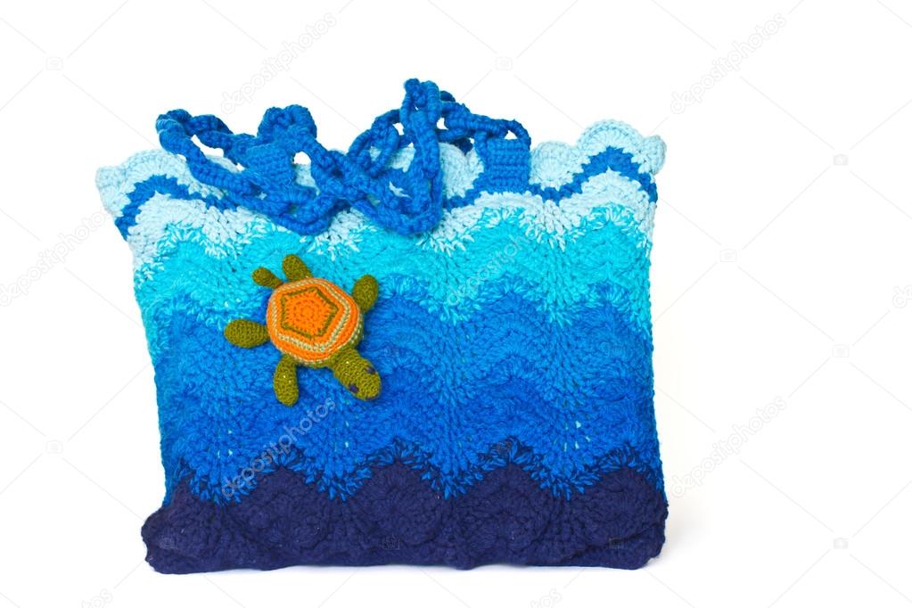 Crochet knitting bag