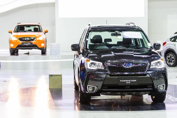 Bangkok - 6 Aralık: subaru forester 2.0 xt üzerinde 30 Tayland uluslararası motor Expo etkisi muang tanga thani, ekranda 6 Aralık 2013 Bangkok, Tayland