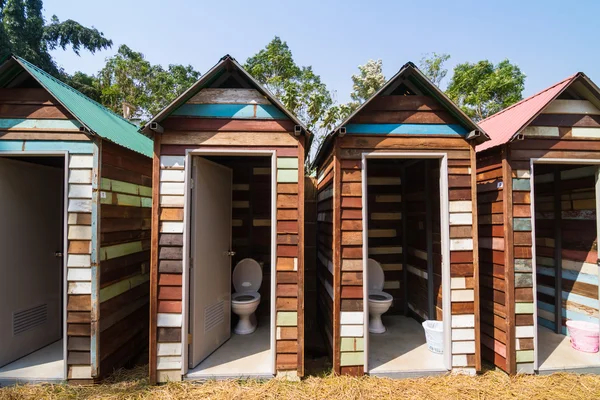 Old wooden toilet — Stock Photo, Image