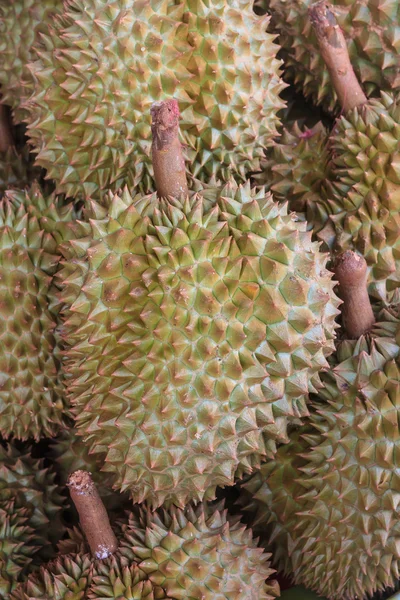 Durianos no mercado — Fotografia de Stock