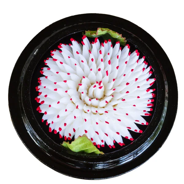 Seifenschnitzerei Blume isoliert auf weißem Hintergrund — Stockfoto