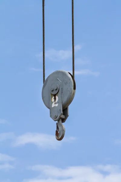 Schwerer Kranhaken — Stockfoto