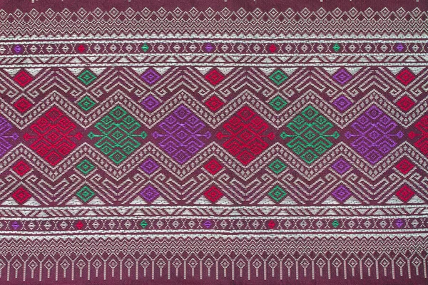 Texture de tissu de soie de style thaï — Photo