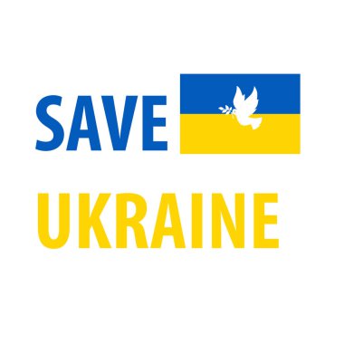Ukrayna konsept vektör illüstrasyonunu destekleyin, Ukrayna 'yı kurtarın
