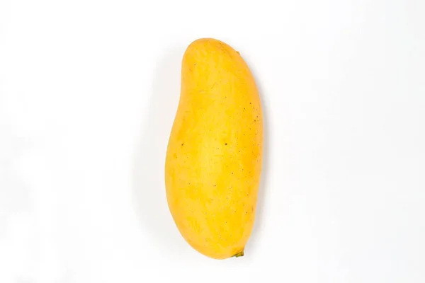 Beyaz Zemin Üzerine Olgun Mango — Stok fotoğraf