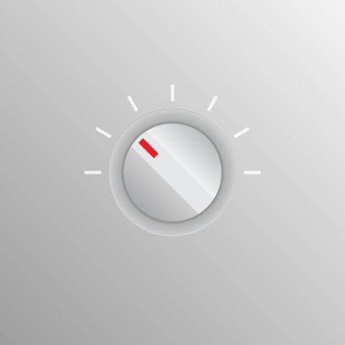 Beyaz düğme vektör illüstrasyonu