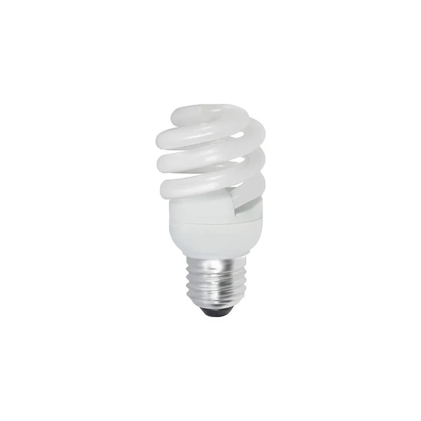 Ceonomy Light Bulb White Background Vector Illustration — Vettoriale Stock