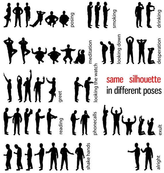 siluetleri seti
