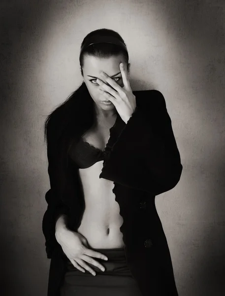 美しい黒と白のスタジオの写真 ロイヤリティフリーのストック写真