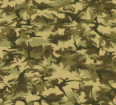 Askeri tekstil için tam kusursuz kamuflaj dokusu deri modeli vektörü. Ceket Pantolonu, Gömlek ve Şort için kullanılabilir. Kumaş baskısı ve duvar kağıdı avlamak için kirli ordu kamuflaj tasarımı.