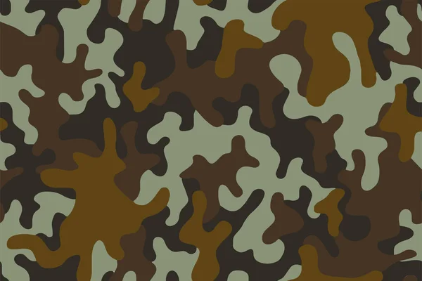 Tekstur Kulit Kamuflase Tak Berjahit Untuk Tekstil Militer Digunakan Untuk - Stok Vektor