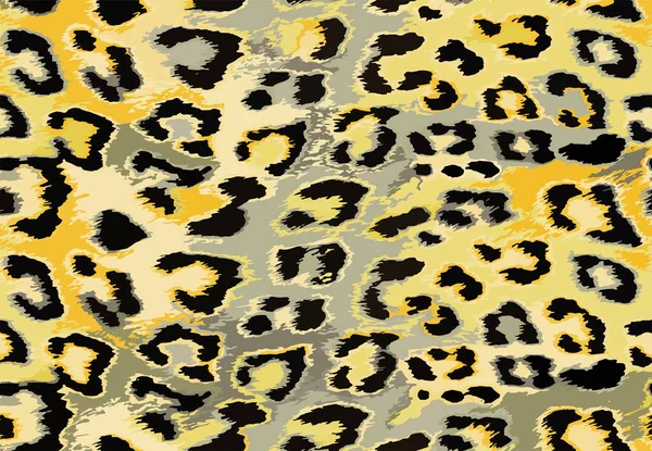 Patrón Completo Piel Animal Guepardo Leopardo Sin Costura Diseño Gris — Archivo Imágenes Vectoriales