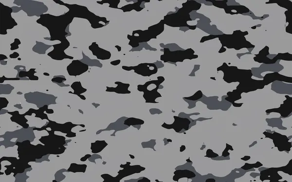 Full Seamless Dark Military Camouflage Texture Pattern Vector Dark Colors — Stock Vector