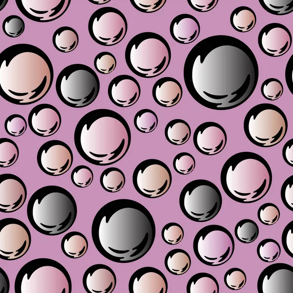 Full Seamless Circle Texture Print Pattern Kleiderstoff Vorhanden Rosa Hintergrund — Stockvektor