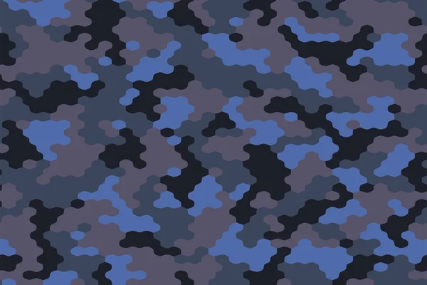 Volledige Naadloze Abstracte Militaire Camouflage Huidpatroon Vector Voor Decor Textiel — Stockvector