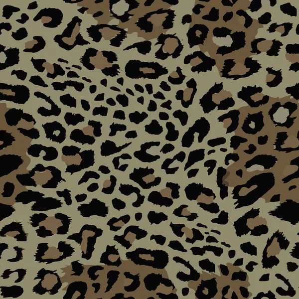 Full Sem Costura Leopardo Chita Textura Animal Padrão Pele Vetor — Vetor de Stock