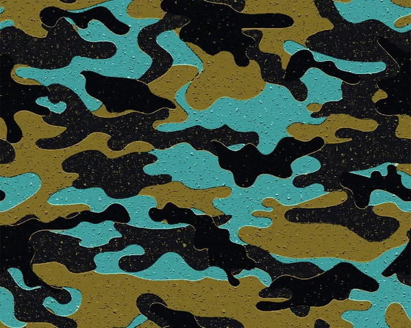 Vecteur Motif Texture Camouflage Sans Couture Complète Conception Peau Armée — Image vectorielle