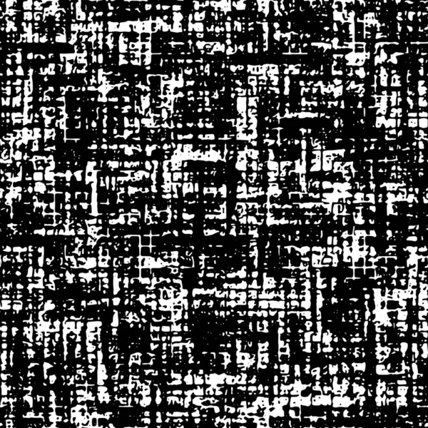 Patrón Textura Angustiada Sin Costura Completa Vector Líneas Abstractas Monocromas — Vector de stock