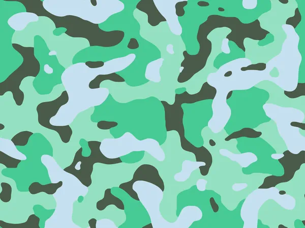 Vetor Padrão Pele Camuflagem Militar Abstrato Sem Costura Completo Para —  Vetores de Stock