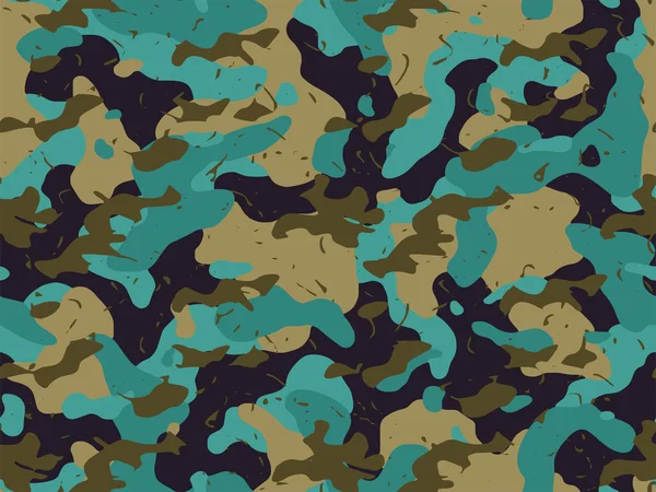 軍の繊維のための完全なシームレス迷彩テクスチャ皮膚パターンベクトル ジャケットパンツやショートパンツにもご利用いただけます 陸軍迷彩マスキングファブリックプリントと壁紙のためのマスキングデザイン — ストックベクタ