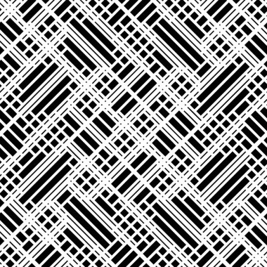 Dekor ve tekstil için kusursuz modern geometrik desen. Tekstil kumaş baskı ve duvar kağıdı için siyah beyaz çizgiler. Moda ve ev tasarımı için soyut çok amaçlı model tasarımı