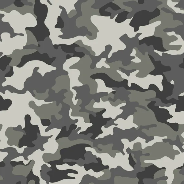 Vetor Padrão Textura Camuflagem Militar Escuro Sem Costura Completa Projeto — Vetor de Stock