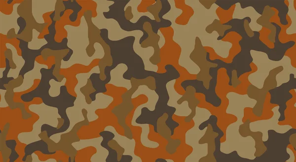 Vector Patrón Piel Camuflaje Militar Abstracto Sin Costuras Completo Para — Vector de stock