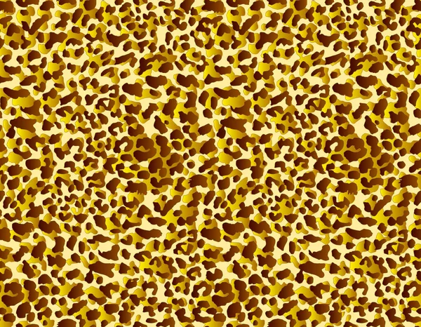 Полный Вектор Текстуры Кожи Леопарда Гепарда Животного Коричнево Желтый Дизайн — стоковый вектор