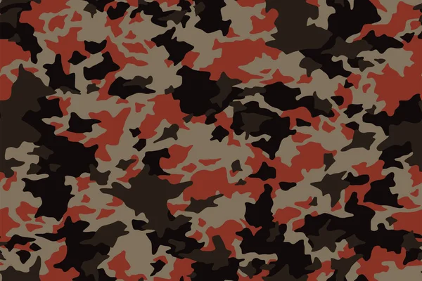 Vector Patrón Piel Camuflaje Militar Abstracto Sin Costuras Completo Para — Vector de stock