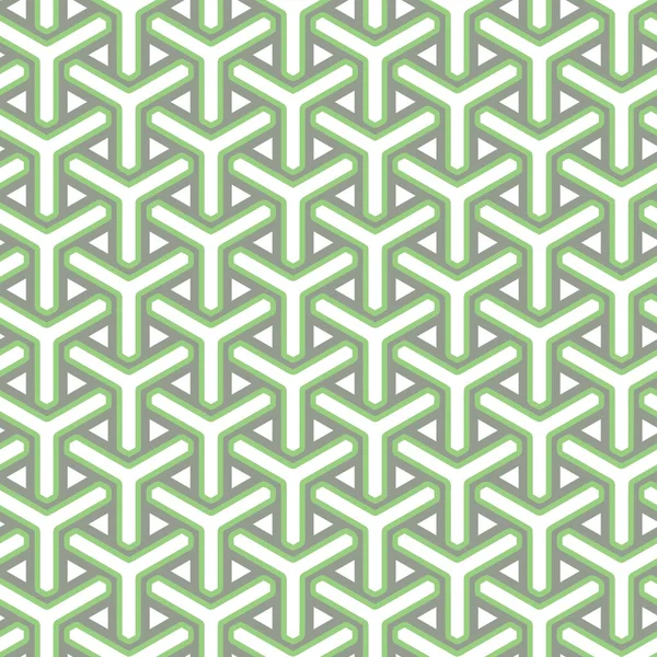Fullständigt Sömlöst Grönt Geometriskt Texturmönster För Inredning Och Textiltryck Abstrakt — Stock vektor