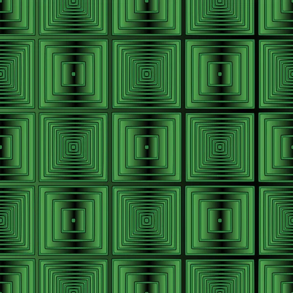 Полностью Бесшовная Зеленая Геометрическая Квадратная Текстура Декора Текстильной Печати Тканей — стоковый вектор
