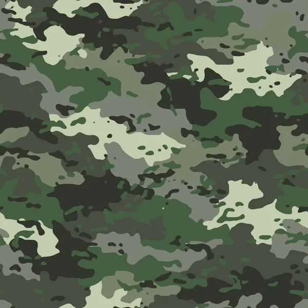 Full Seamless Camouflage Texture Skin Pattern Vector Military Textile Usable — Stock Vector