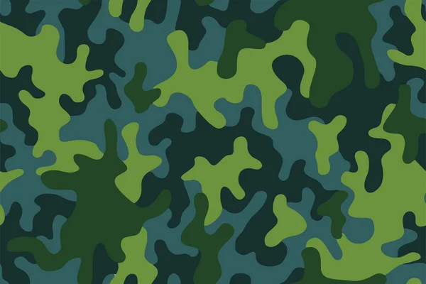 Full Seamless Camouflage Texture Skin Pattern Vector Military Textile Usable — Stock Vector
