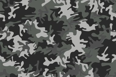 Dekor ve tekstil için kusursuz, soyut askeri kamuflaj deri modeli vektörü. Tekstil kumaş baskı ve duvar kağıdı avlamak için ordu maskeleme tasarımı. Moda ve ev tasarımı için tasarım.