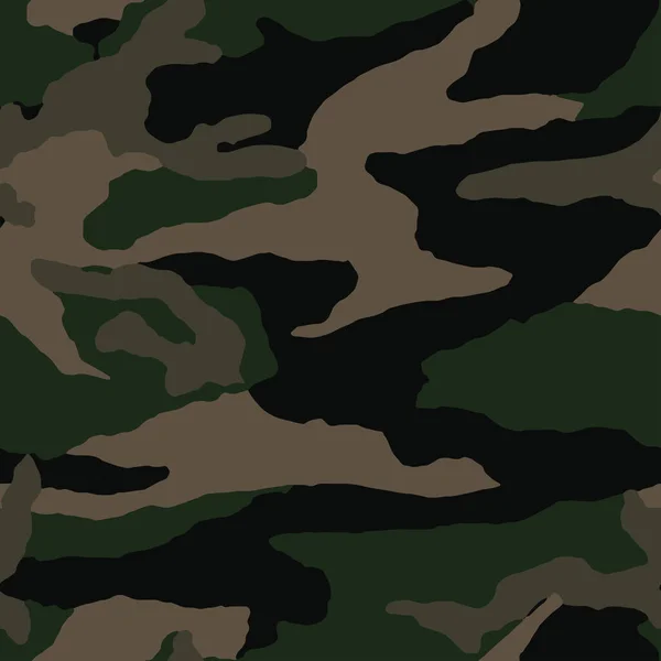 Vector Patrón Piel Camuflaje Militar Abstracto Sin Costuras Completo Para — Archivo Imágenes Vectoriales