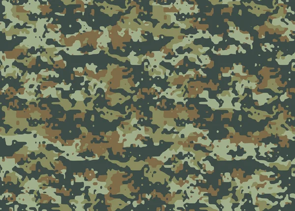 Vector Patrón Piel Camuflaje Militar Abstracto Sin Costuras Completo Para — Vector de stock