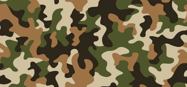 Tam Kusursuz Askeri Kamuflaj Tekstil Için Koyu Doku Deri Desen — Stok Vektör